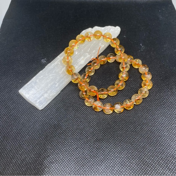 AAA + Grade Citrine Brackets! Price For 1 - Picture 3 of 4